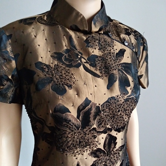 Joseph Ribkoff Trends Tops - Joseph Ribkoff Floral Asian Inspired Blouse Black